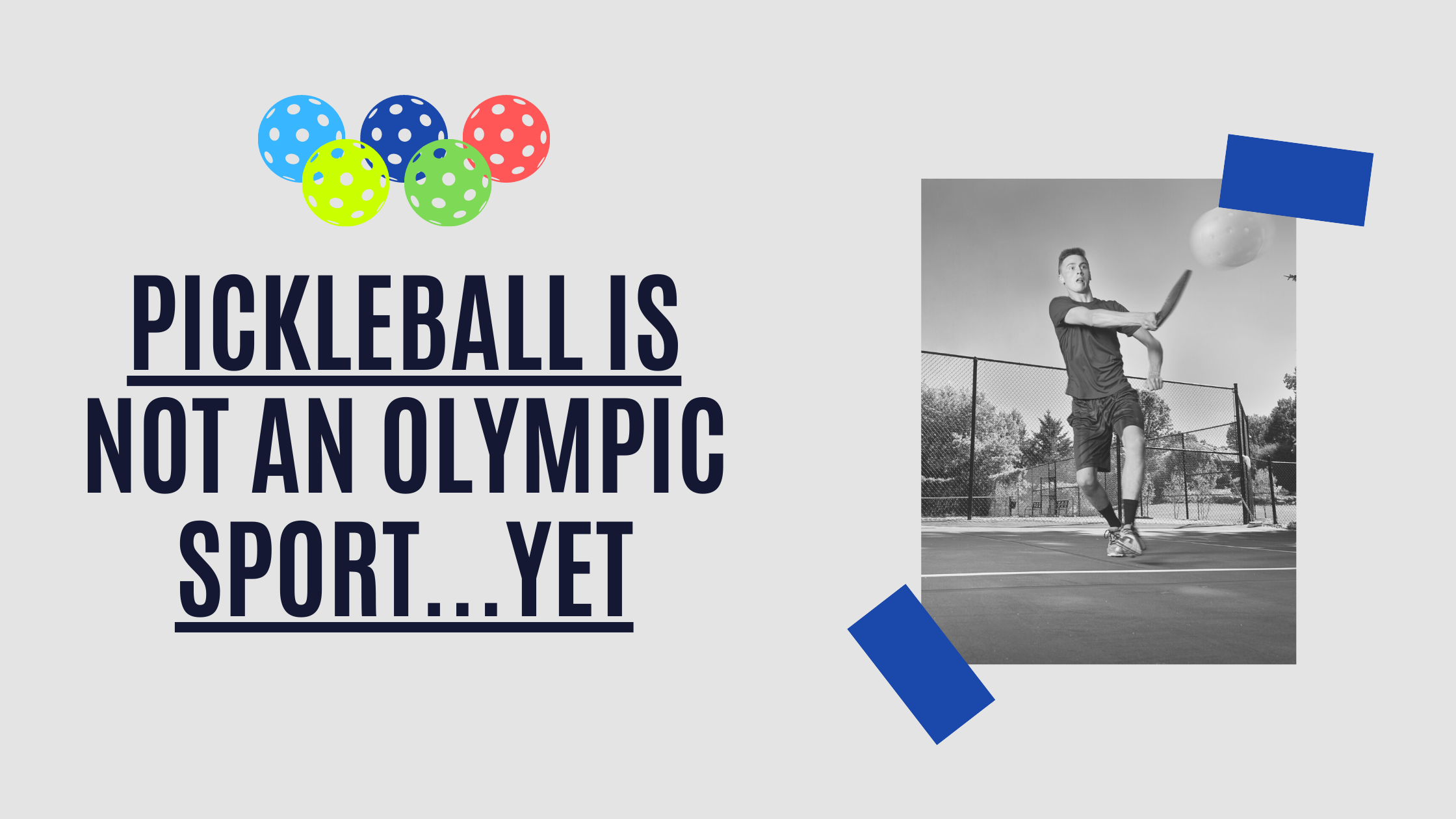 Is pickleball an olympic sport? Not yet